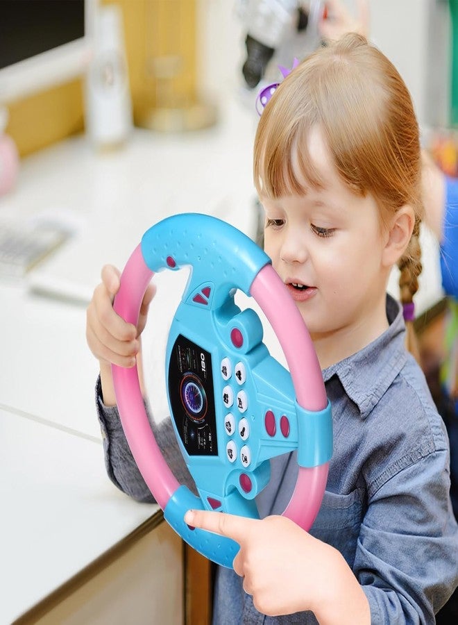 Dimitra Steering Wheel Toy for Kids Simulation Driving Car Toy with Light & Sound Mode Experience The Fun of Driving Car Toys - Automatic Steering Wheel ( malticolour ) - Image 4